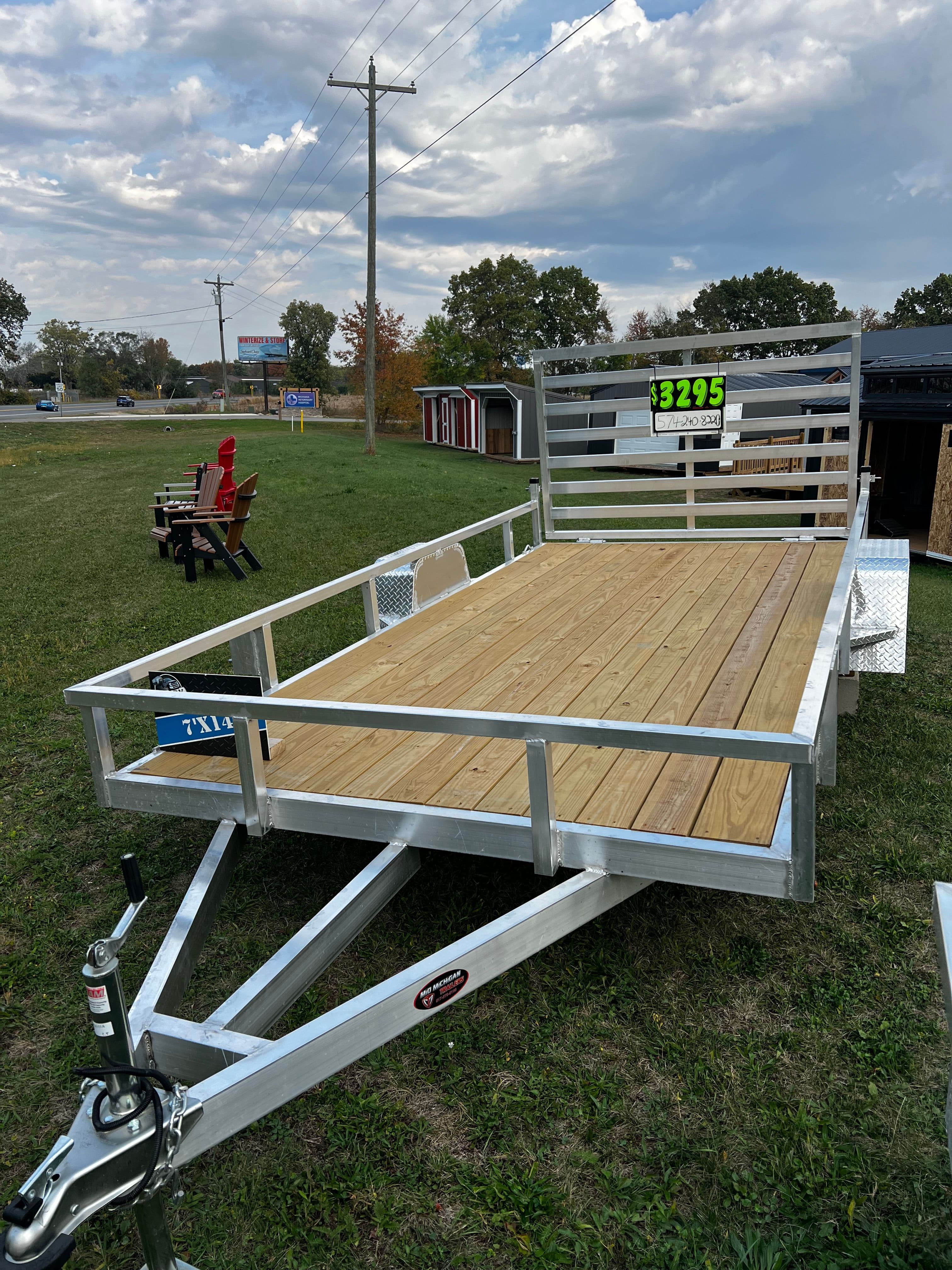 7x14 Aluminum Pro Utility Trailer