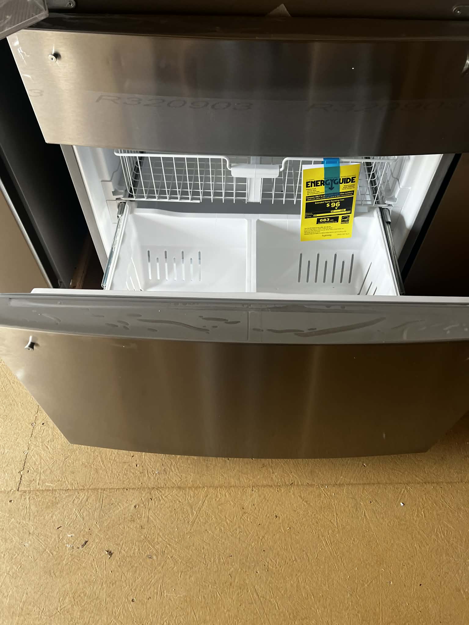 36 in. 24.5 cu. ft. Standard Depth French Door Refrigerator in Fingerprint Resistant Stainless Steel