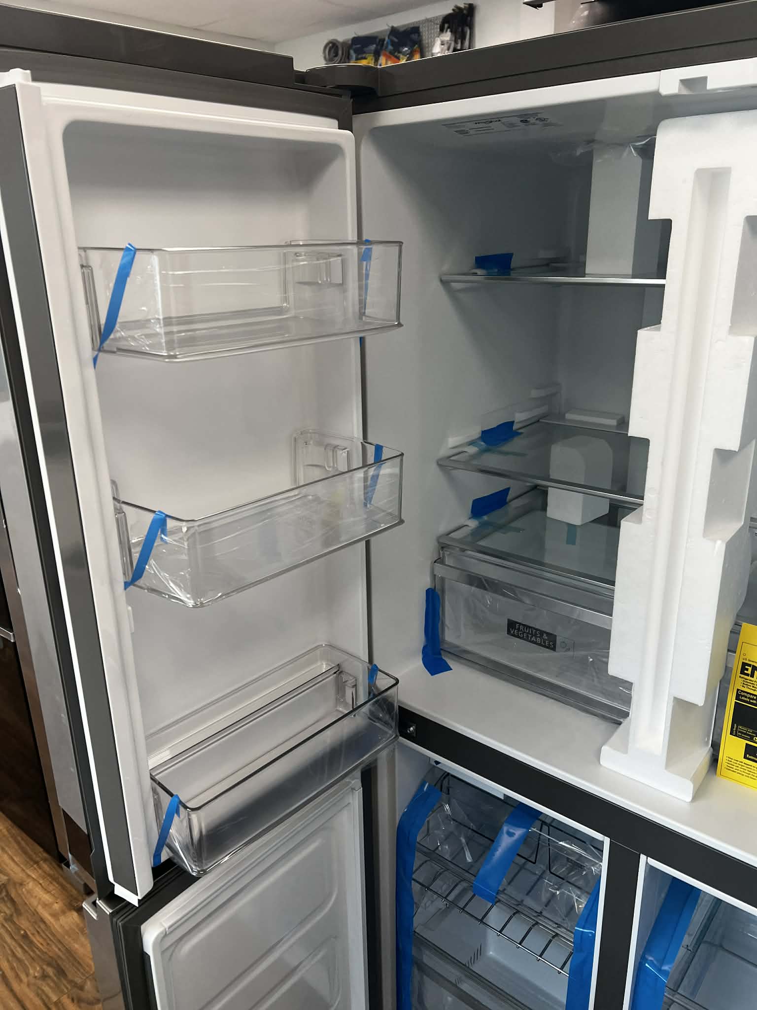 19.4 Cu. Ft. 4-Door French Door Counter-Depth Refrigerator with Flexible Organization Spaces - Stainless Steel