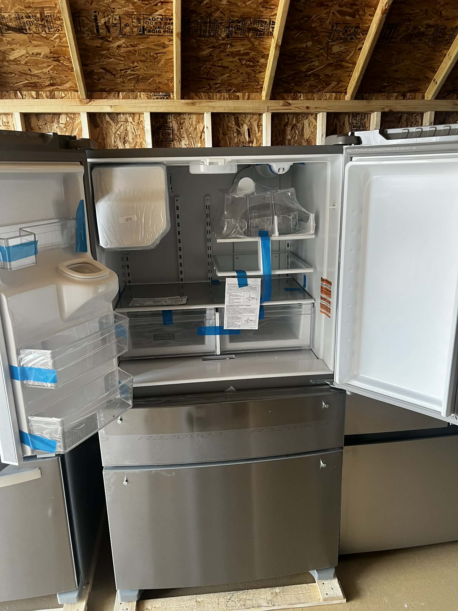 36 in. 24.5 cu. ft. Standard Depth French Door Refrigerator in Fingerprint Resistant Stainless Steel