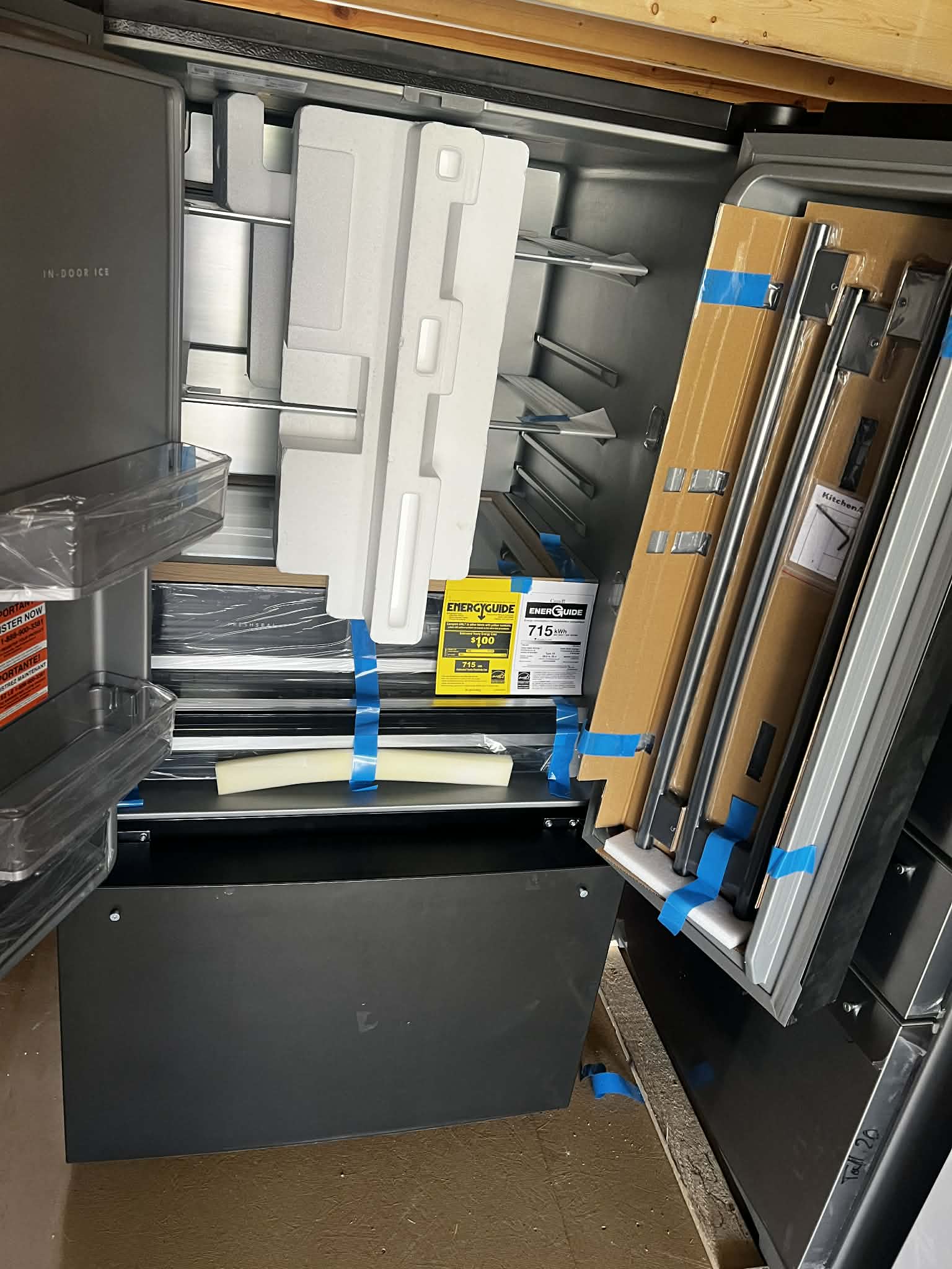 36 in. 30 cu. ft. Standard Depth French Door Refrigerator in Black Ore with Exterior Water and Ice